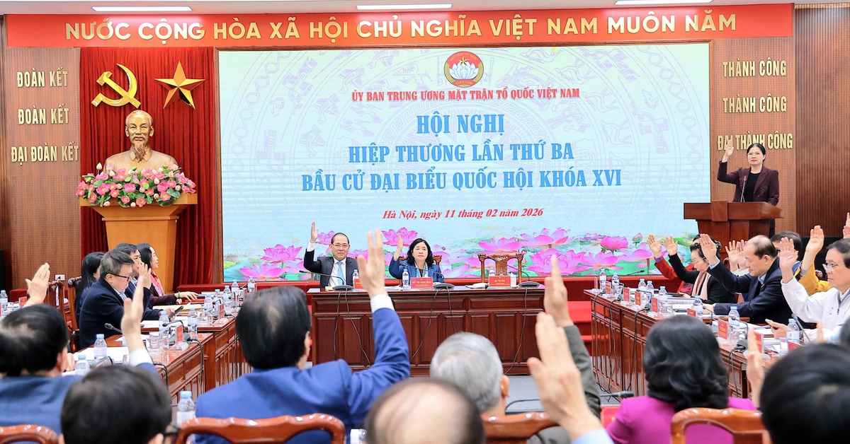 Thống nhất lập danh sách 217 người ứng cử đại biểu Quốc hội ở Trung ương, có 5 người ngoài Đảng