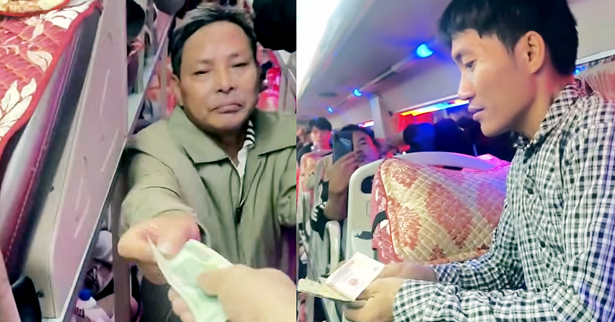 Hành khách góp tiền giúp người đàn ông bị rơi ví trên đường về quê ăn Tết
