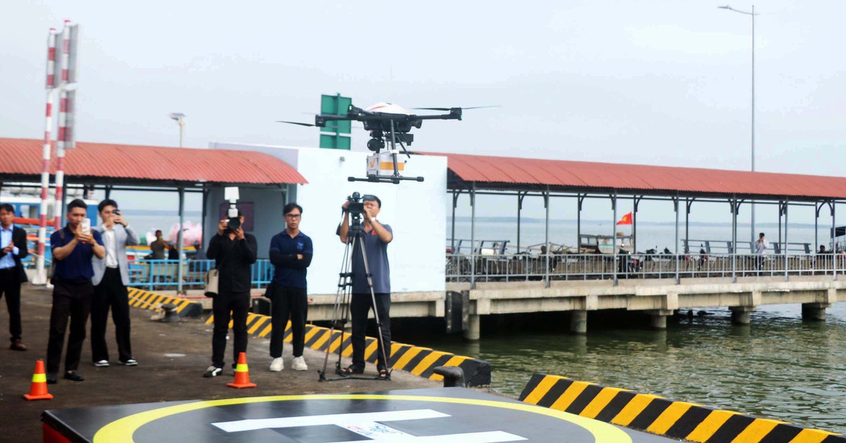 TP.HCM khai trương tuyến bưu chính UAV xuyên biển đầu tiên, nối Cần Giờ - Vũng Tàu
