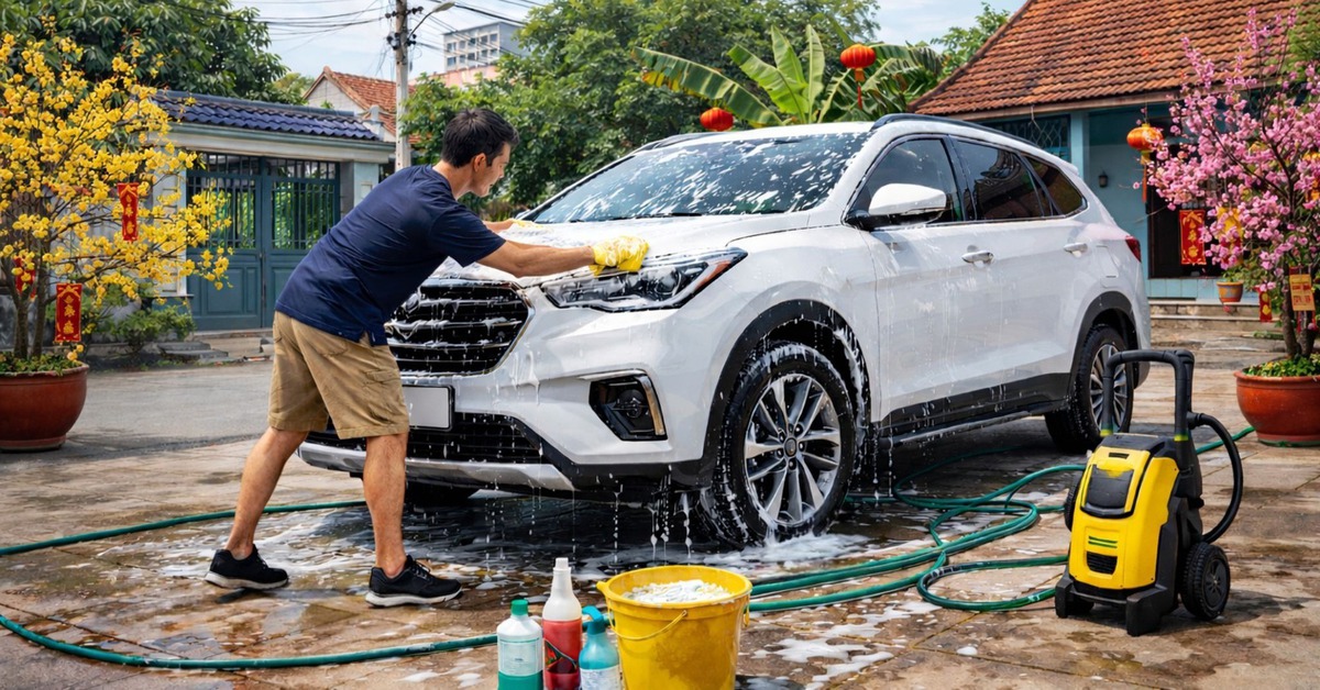 Sát Tết rửa xe tại nhà, làm kỹ đến đâu mà quên bước này thì coi như công cốc