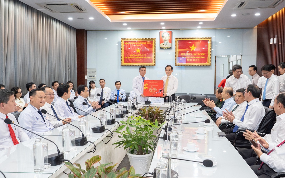 Bí thư Thành ủy TP.HCM Trần Lưu Quang thăm, chúc Tết y bác sĩ