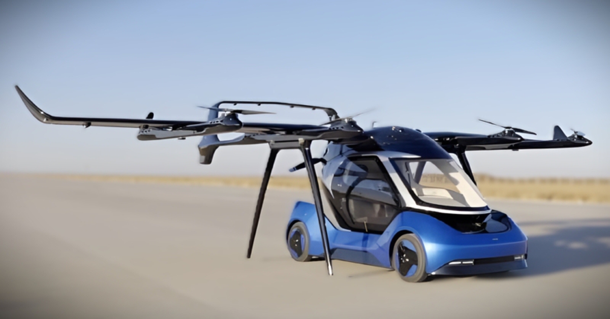 Ô tô bay đúng nghĩa: Bình thường là xe điện 300km/sạc, gắn cánh quạt là bay 150km/h