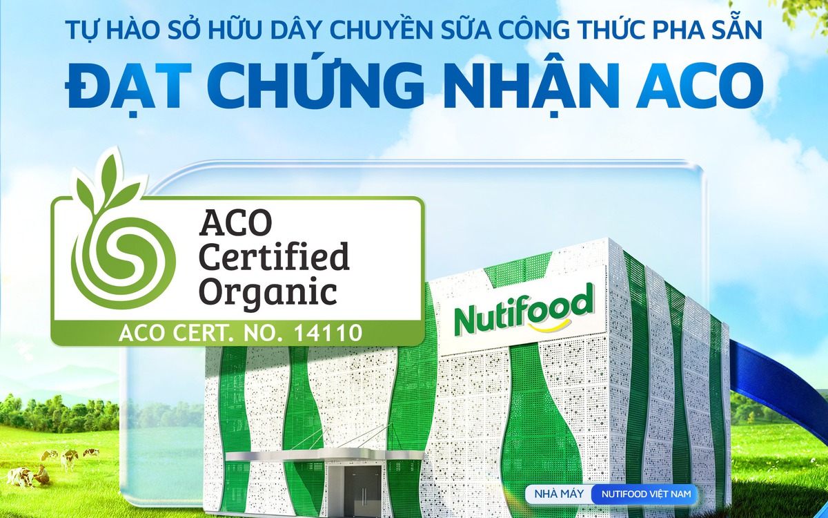 Nutifood sở hữu dây chuyền sữa công thức đạt chứng nhận hữu cơ Úc