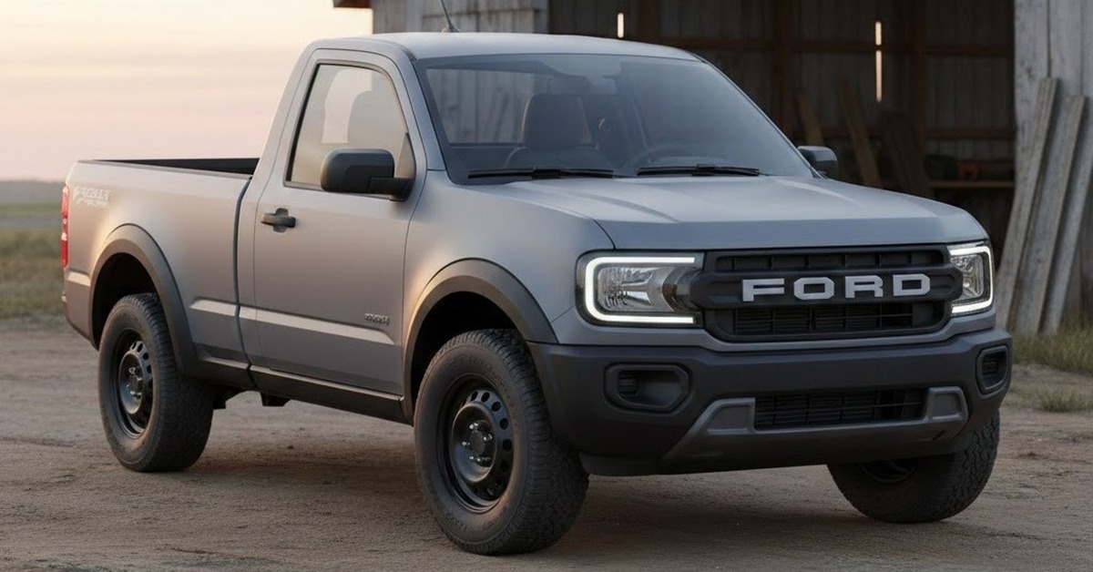 Ford làm bán tải rẻ hơn Ranger: dùng máy xăng dầu, dự kiến ra năm 2029