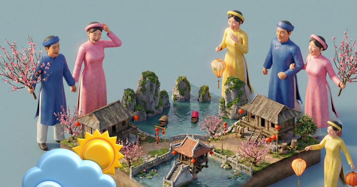 Infographic thời tiết mùng 2 Tết Bính Ngọ