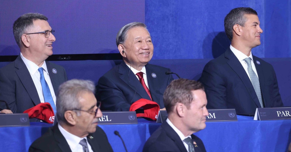 Tổng thống Trump dành sự tôn trọng sâu sắc với Việt Nam tại cuộc họp Hội đồng Hòa bình Gaza