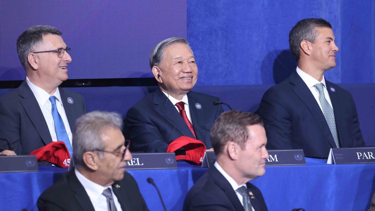 Tổng thống Trump dành sự tôn trọng sâu sắc với Việt Nam tại cuộc họp Hội đồng Hòa bình Gaza