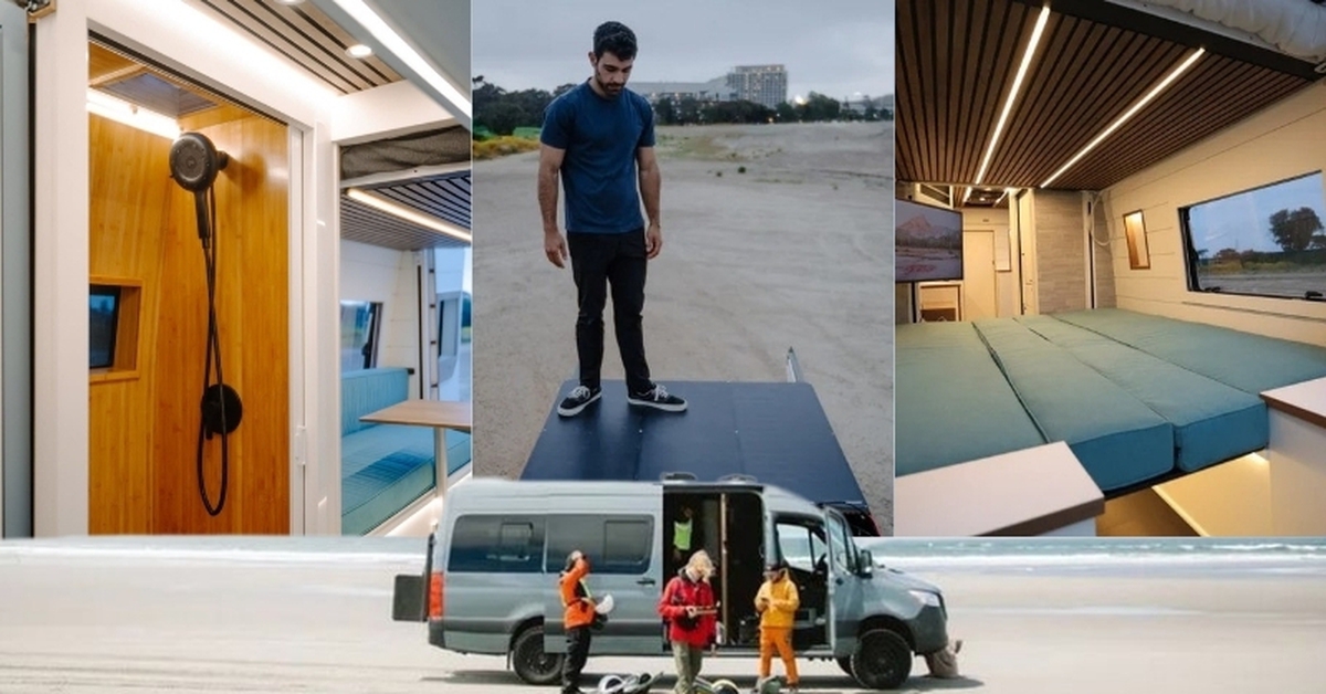 Nhà di động thiết kế siêu độc: Phòng tắm cũng là tủ, nóc xe thành bàn làm việc