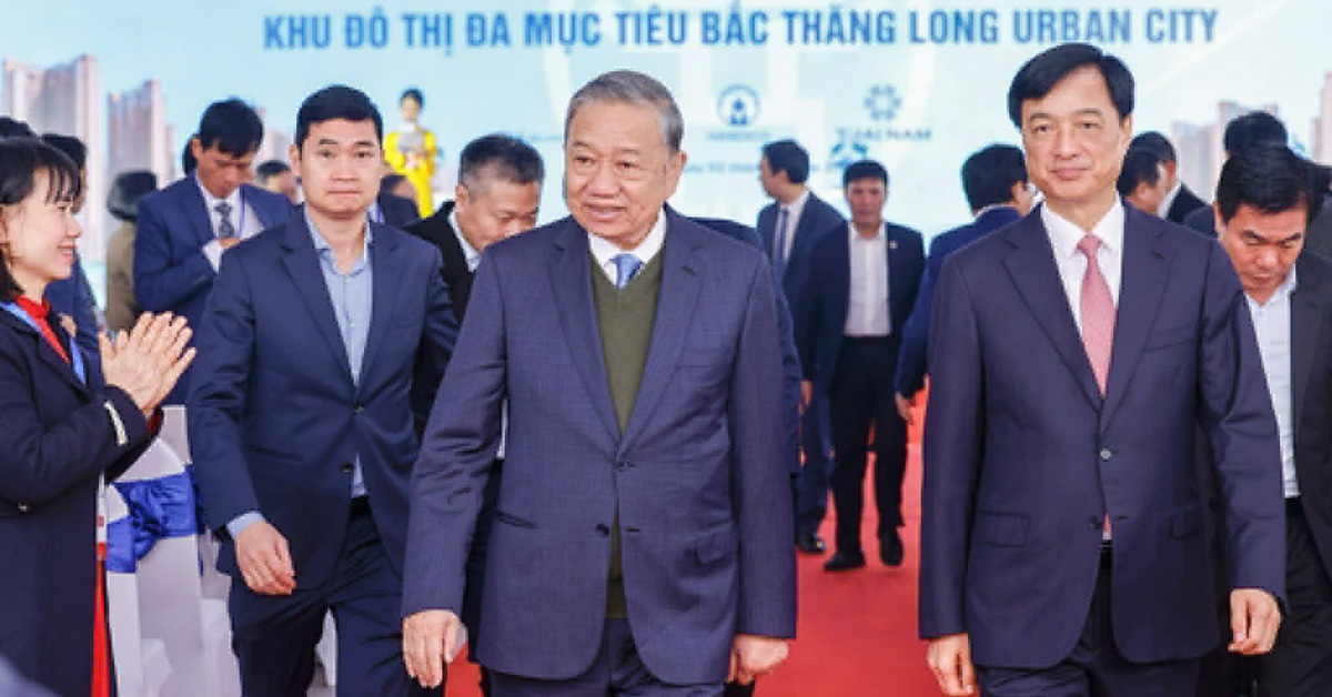 Tổng Bí thư dự lễ khởi công khu đô thị đa mục tiêu Bắc Thăng Long Urban City