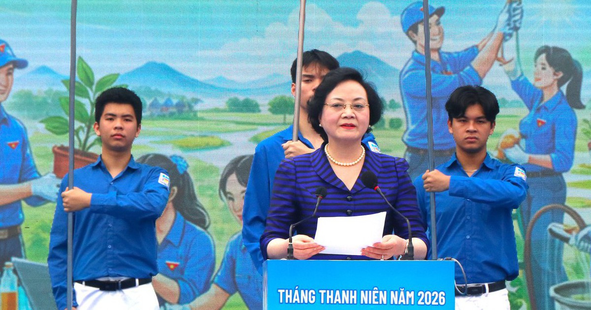 Phó thủ tướng Phạm Thị Thanh Trà dự lễ ra quân Tháng thanh niên tại Hà Tĩnh