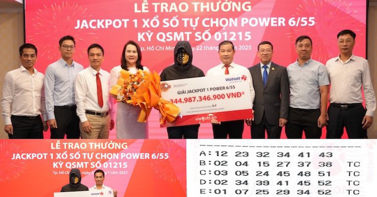 358 giải Jackpot xổ số Power 6/55 đã tìm được chủ nhân