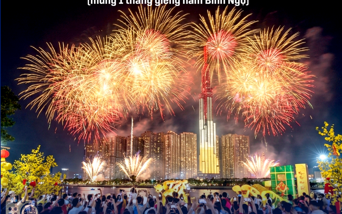 Chi tiết 17 điểm bắn pháo hoa đón Tết Nguyên đán 2026 tại TP.HCM