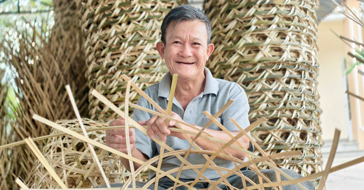 Làng nghề đan giỏ tre nứa ở Xuân Thới Sơn tất bật dịp Tết Bính Ngọ