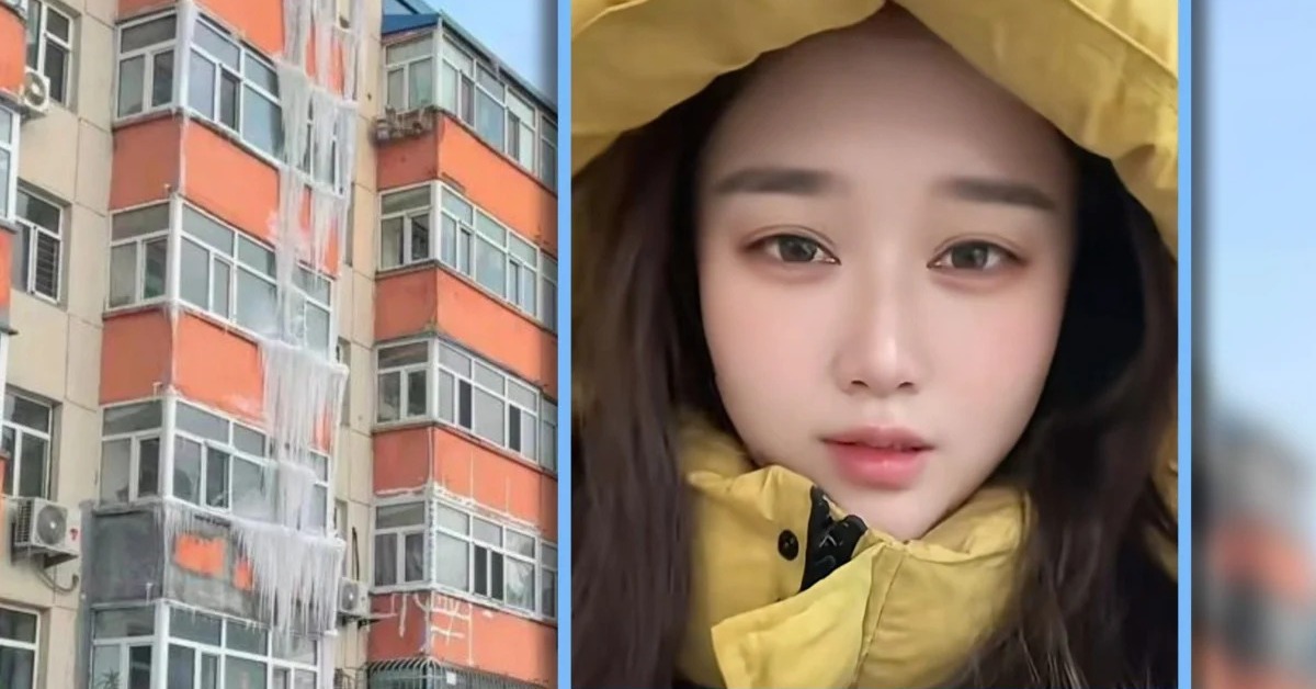 Trung Quốc: Quên tắt vòi nước nóng, cô gái biến khu dân cư thành sân trượt băng chỉ sau một đêm