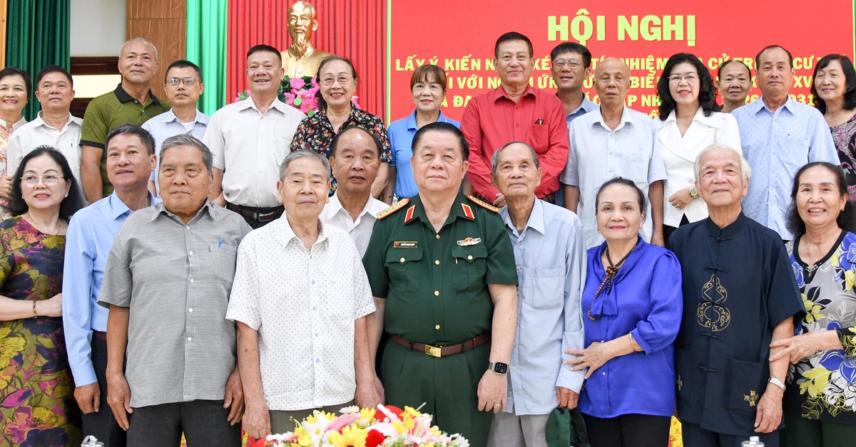 Cử tri nơi cư trú tín nhiệm cao Đại tướng Nguyễn Trọng Nghĩa ứng cử đại biểu Quốc hội khóa XVI