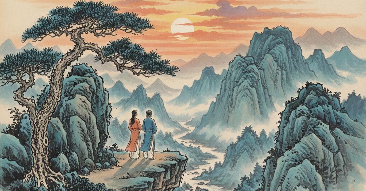 Uống rượu ngày xuân, nghĩ về bài thơ Thề non nước của Tản Đà