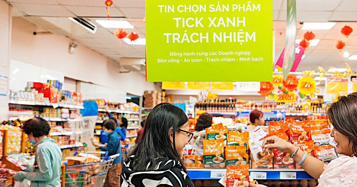 Yên tâm hơn với hàng Tết có 'Tick xanh trách nhiệm'