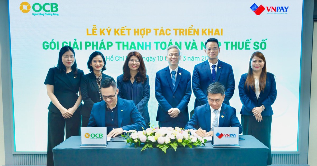 OCB và VNPAY bắt tay ‘mở lối’ cho hộ kinh doanh tiếp cận thuế số