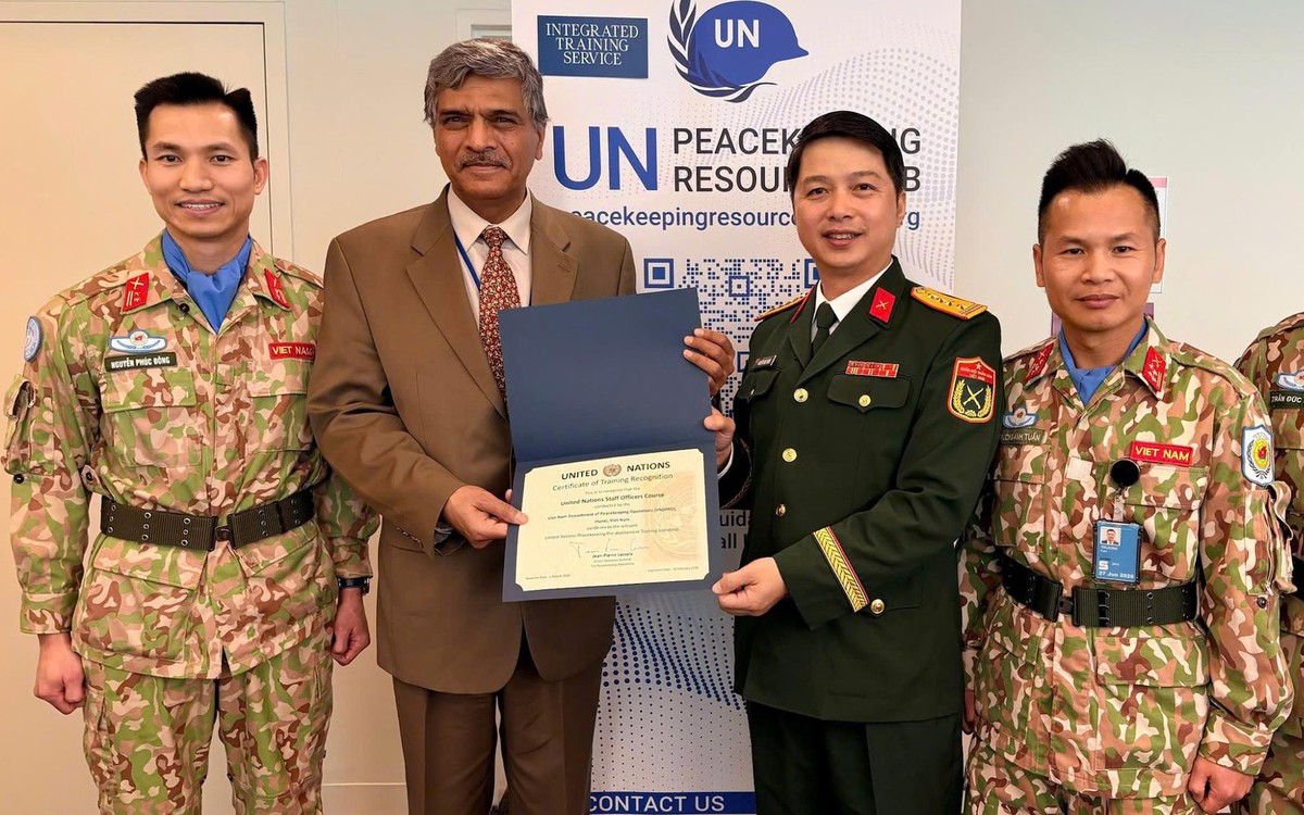 Lần đầu tiên Việt Nam có khóa huấn luyện về gìn giữ hòa bình đạt chuẩn Liên hợp quốc