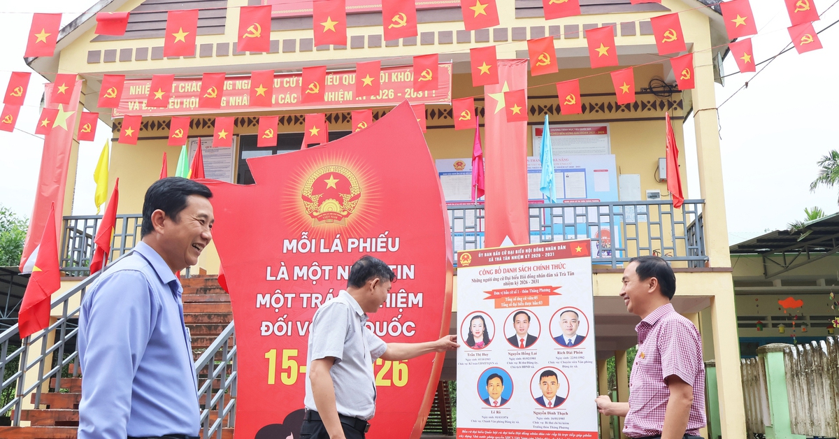 Miền núi Trà Leng, Trà Tân ở Đà Nẵng trang hoàng rực rỡ cho ngày bầu cử