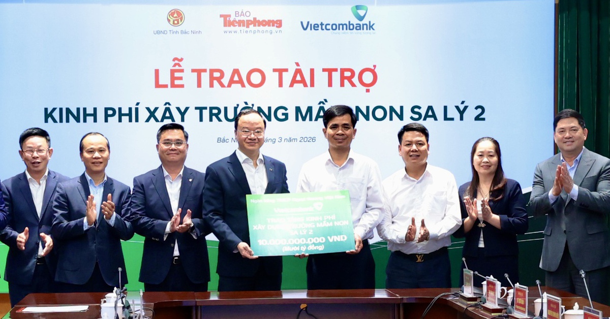 Bắc Ninh nhận hỗ trợ 10 tỉ đồng xây trường mầm non ở xã vùng cao