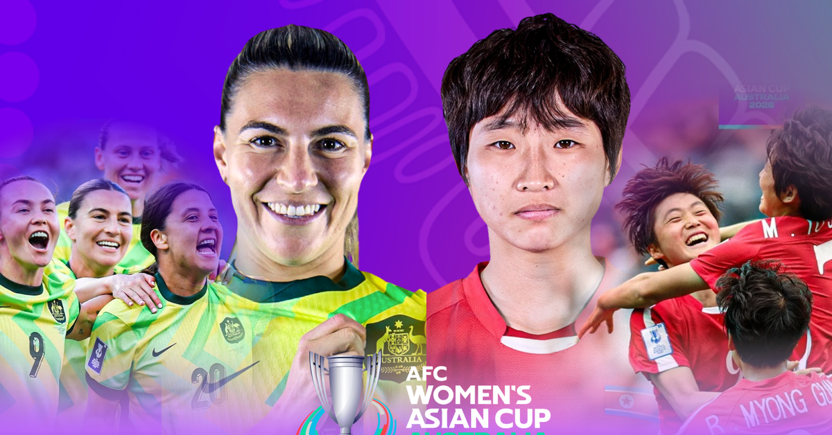 Lịch trực tiếp tứ kết Asian Cup nữ 2026: Úc đấu Triều Tiên