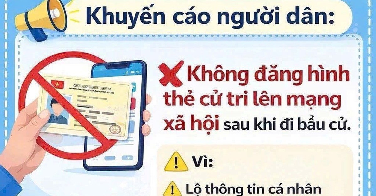 Đăng thẻ cử tri lên mạng tiềm ẩn rủi ro an toàn thông tin cá nhân