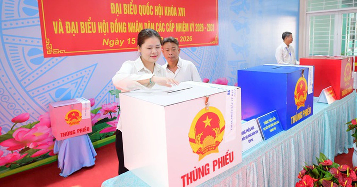 99,67% cử tri cả nước đi bỏ phiếu bầu cử đại biểu Quốc hội và HĐND các cấp