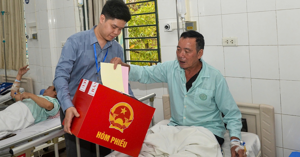 Thùng phiếu đến tận giường bệnh: Xúc động những lá phiếu ngày bầu cử