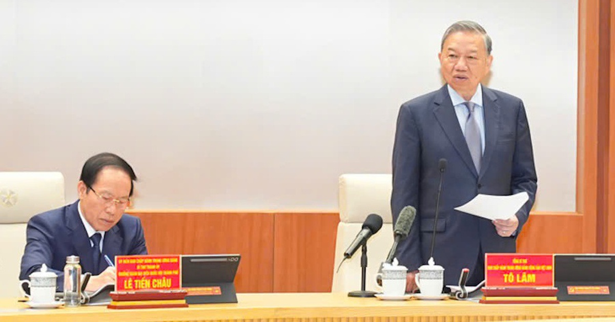 Tổng Bí thư Tô Lâm: Hướng tới xây dựng Hải Phòng là một siêu đô thị biển, có sức cạnh tranh toàn cầu