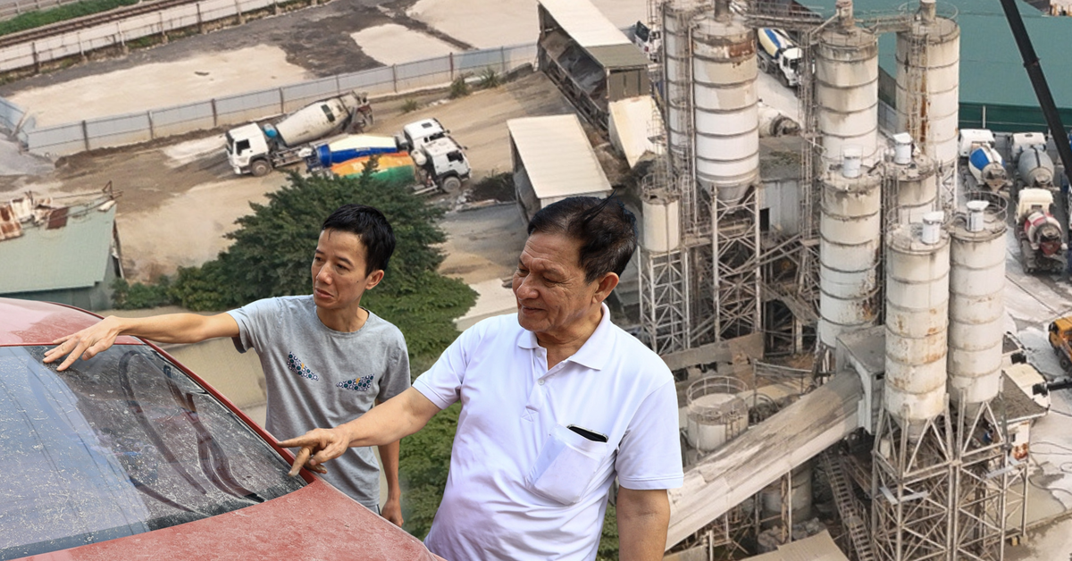 Dân một chung cư ở Hà Nội khổ sở vì sống cạnh trạm trộn bê tông