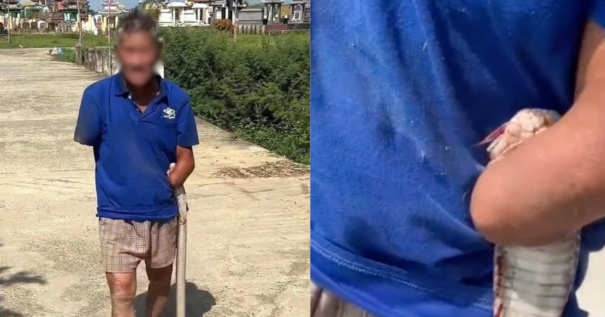 Cụ ông cụt tay kẹp rắn hổ mang nhận hơn 300 triệu đồng, gia đình xin dừng nhận hỗ trợ