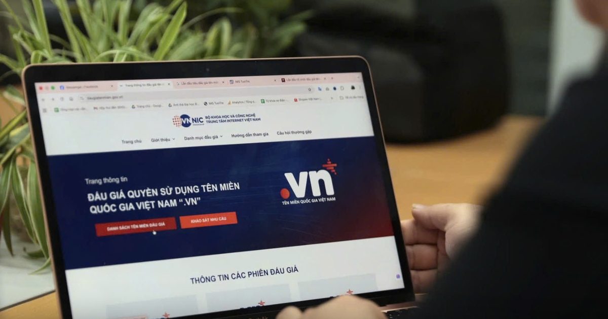 Tên miền 'hiếm' được trả 217 triệu đồng trong ngày đầu đấu giá