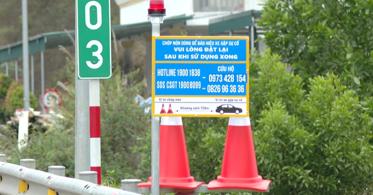 Nhiều thiết bị chóp nón cảnh báo trên cao tốc qua Thanh Hóa biến mất