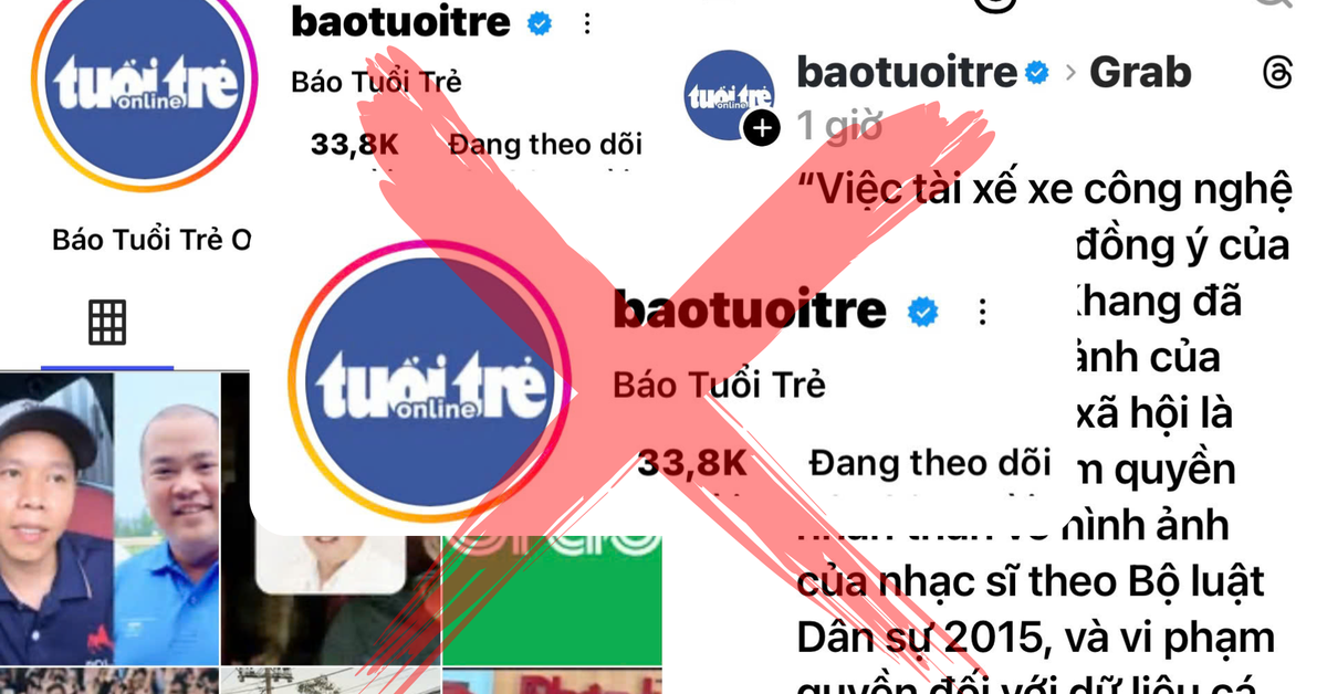 Tài khoản Instagram, Threads giả mạo báo Tuổi Trẻ bàn luận chuyện nhạc sĩ Minh Khang