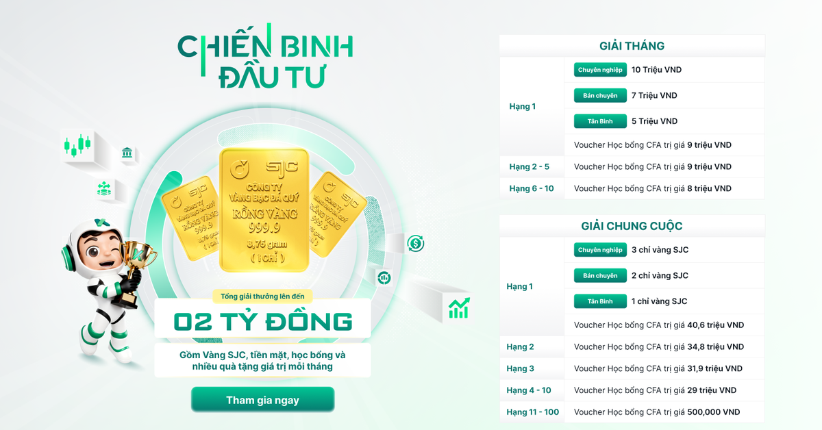 ‘Chiến Binh Đầu Tư 2026’ - Cuộc tranh tài của nhà đầu tư bản lĩnh