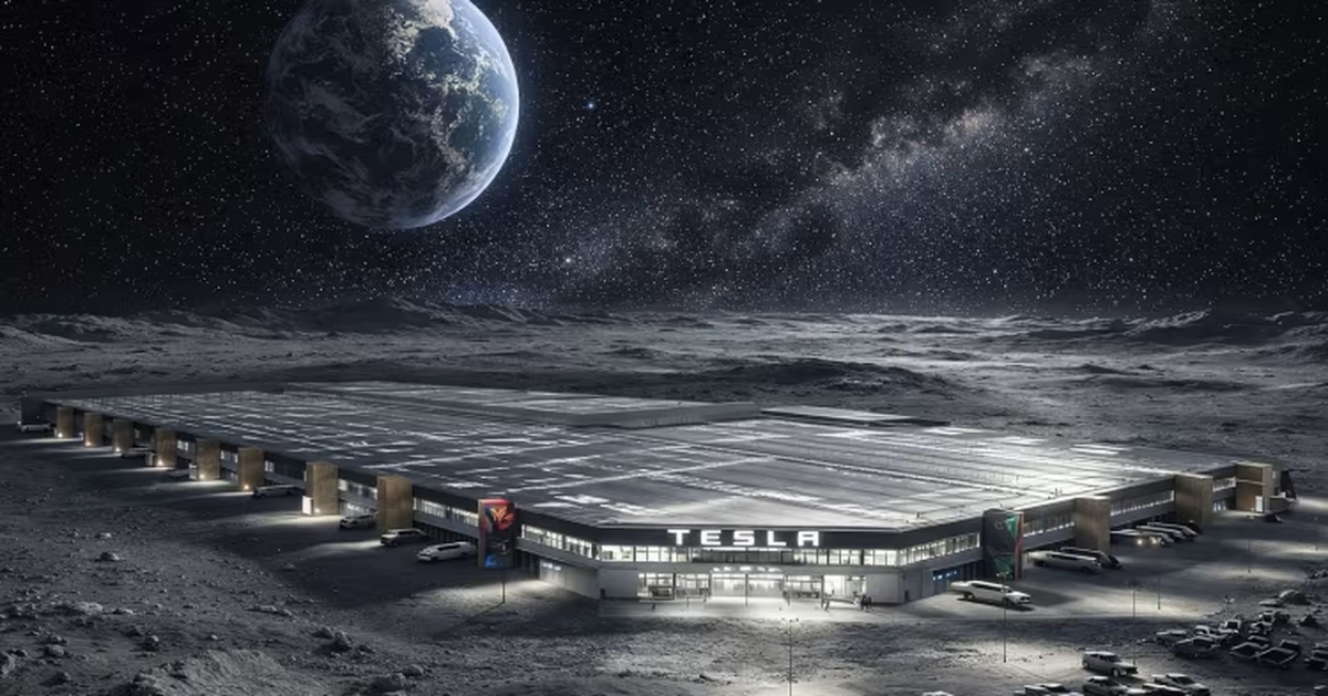 Elon Musk vẽ viễn cảnh xây nhà máy Tesla trên Mặt trăng