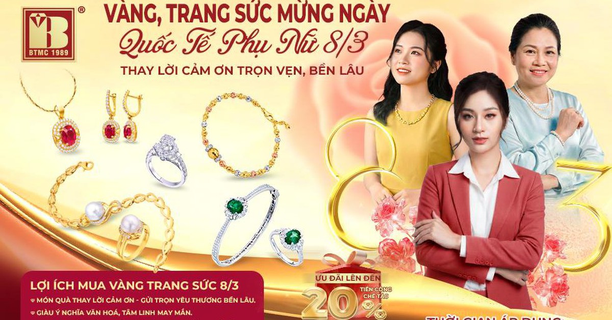 Trang sức, vàng Bảo Tín Minh Châu - Thay lời cảm ơn nhân ngày 8-3