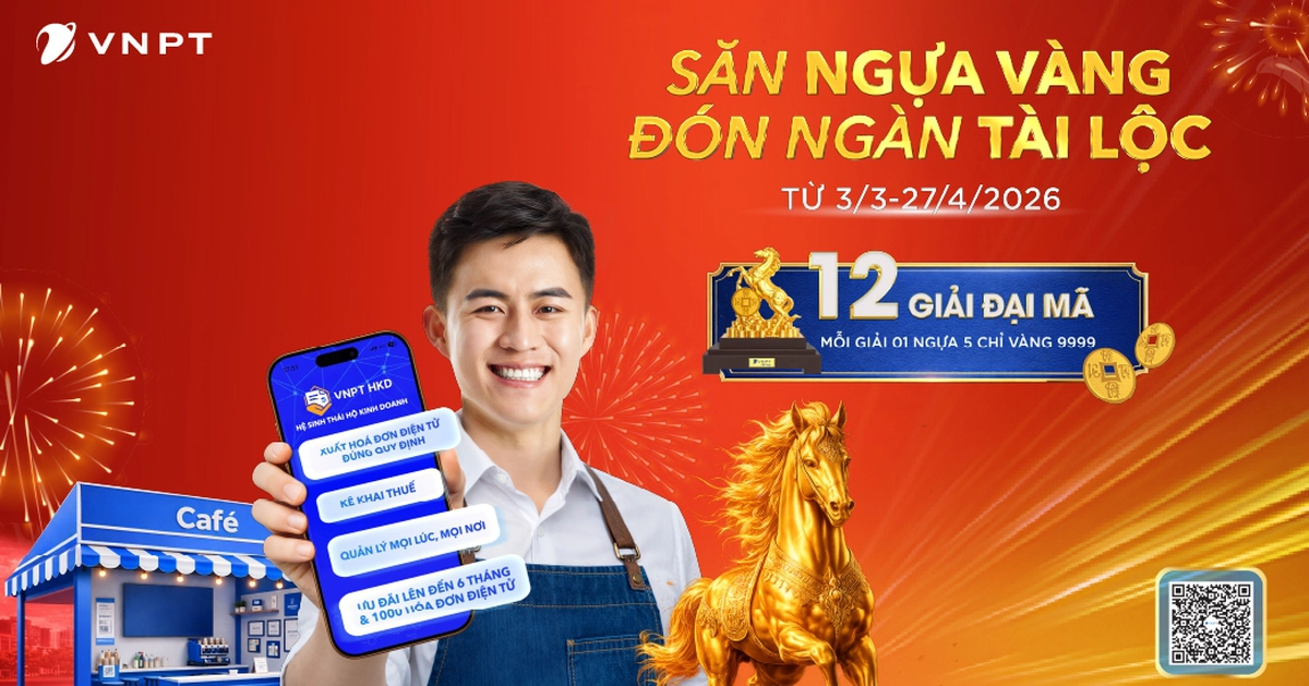 Hộ kinh doanh đăng ký dịch vụ số VNPT có cơ hội trúng ngựa vàng 5 chỉ