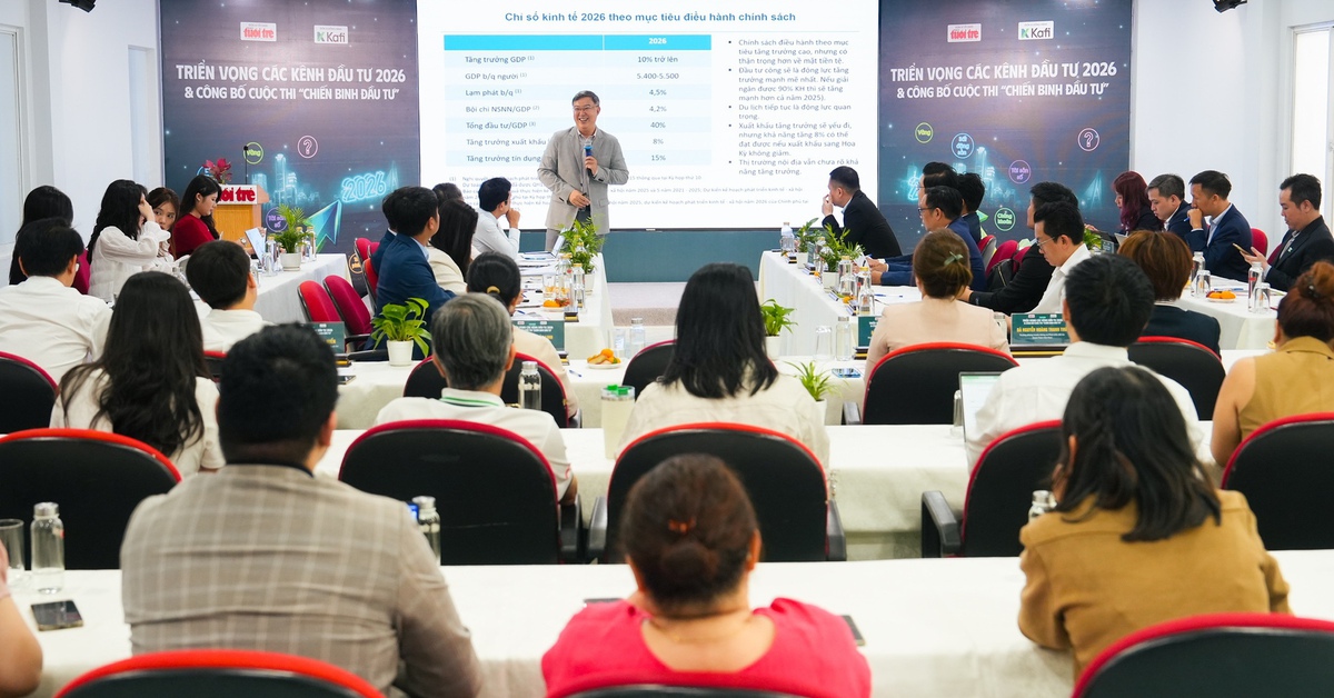 Báo Tuổi Trẻ tổ chức tọa đàm 'Triển vọng các kênh đầu tư 2026'