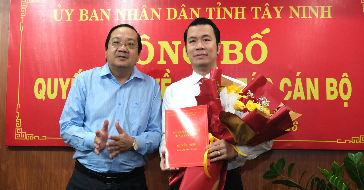 Ông Trương Tấn Sơn được bổ nhiệm làm Giám đốc Sở Công Thương tỉnh Tây Ninh