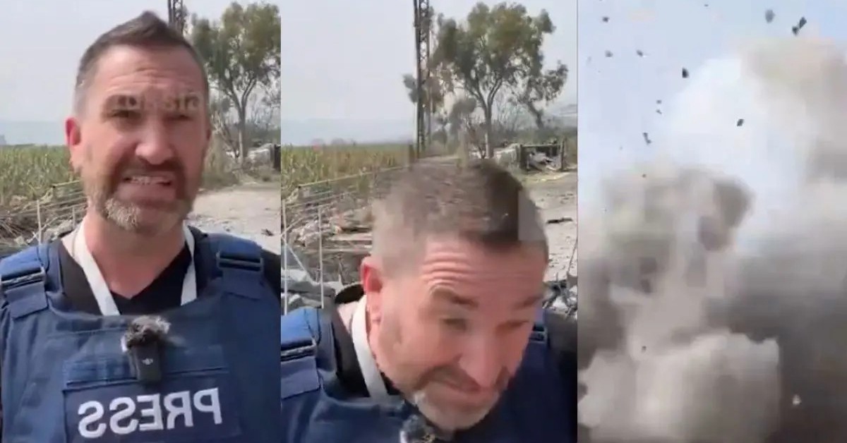 Video: Phóng viên Nga suýt chết khi Israel không kích Lebanon