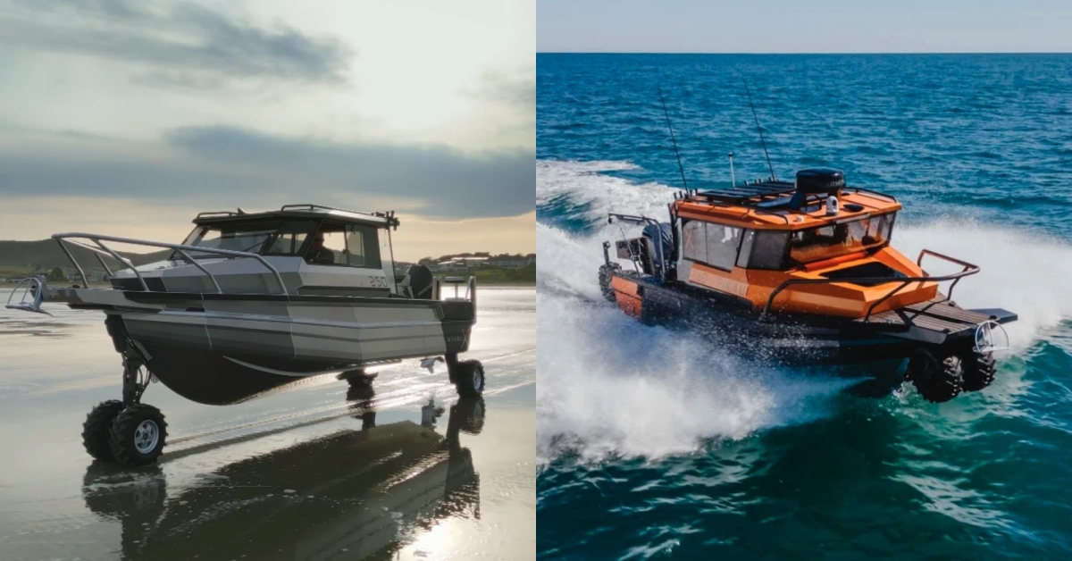 Nhà di động vừa lội được nước vừa chạy địa hình, đảo hoang cũng thành điểm cắm trại