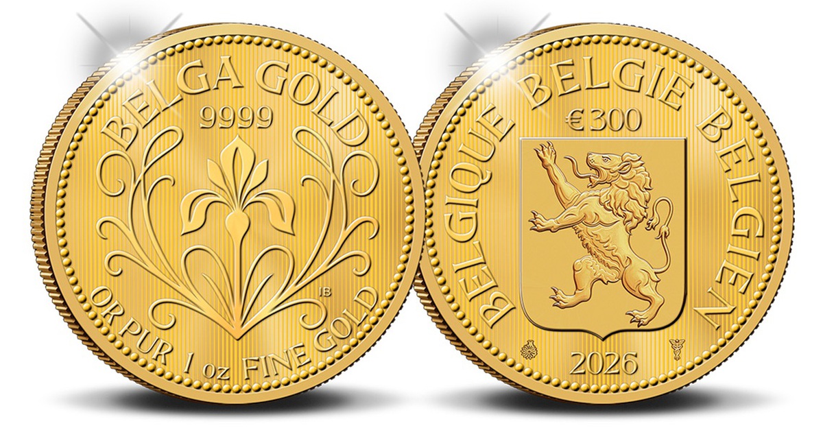 Bỉ ra mắt đồng xu vàng đầu tiên, được đúc từ vàng 24 carat