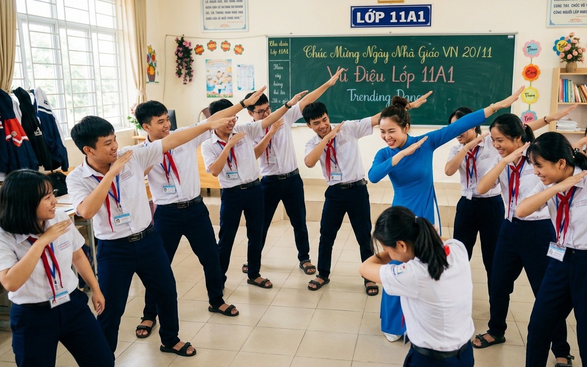 Giáo viên có nên rủ học sinh quay TikTok ngay trong trường học, sao 'trend' nào cũng 'đu'?