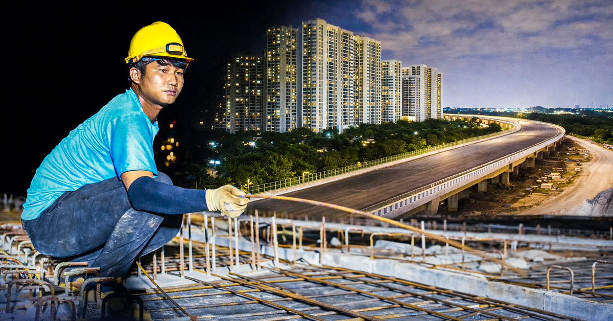 Ngày đêm trên công trường vành đai 3 TP.HCM: 14,7km cầu cạn đã hiện rõ