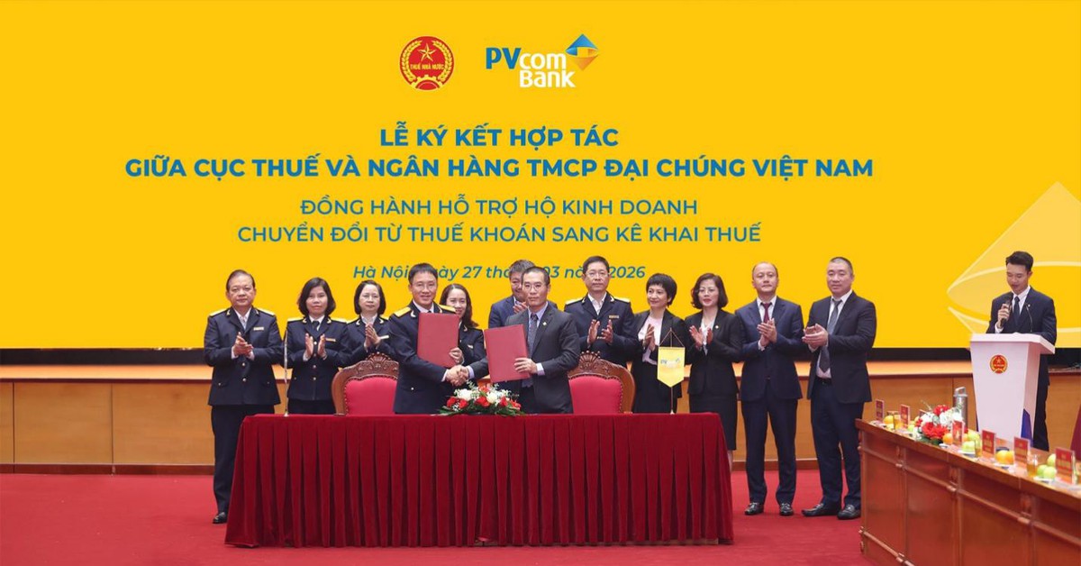 PVcomBank hợp tác với Cục Thuế hỗ trợ hộ kinh doanh kê khai thuế