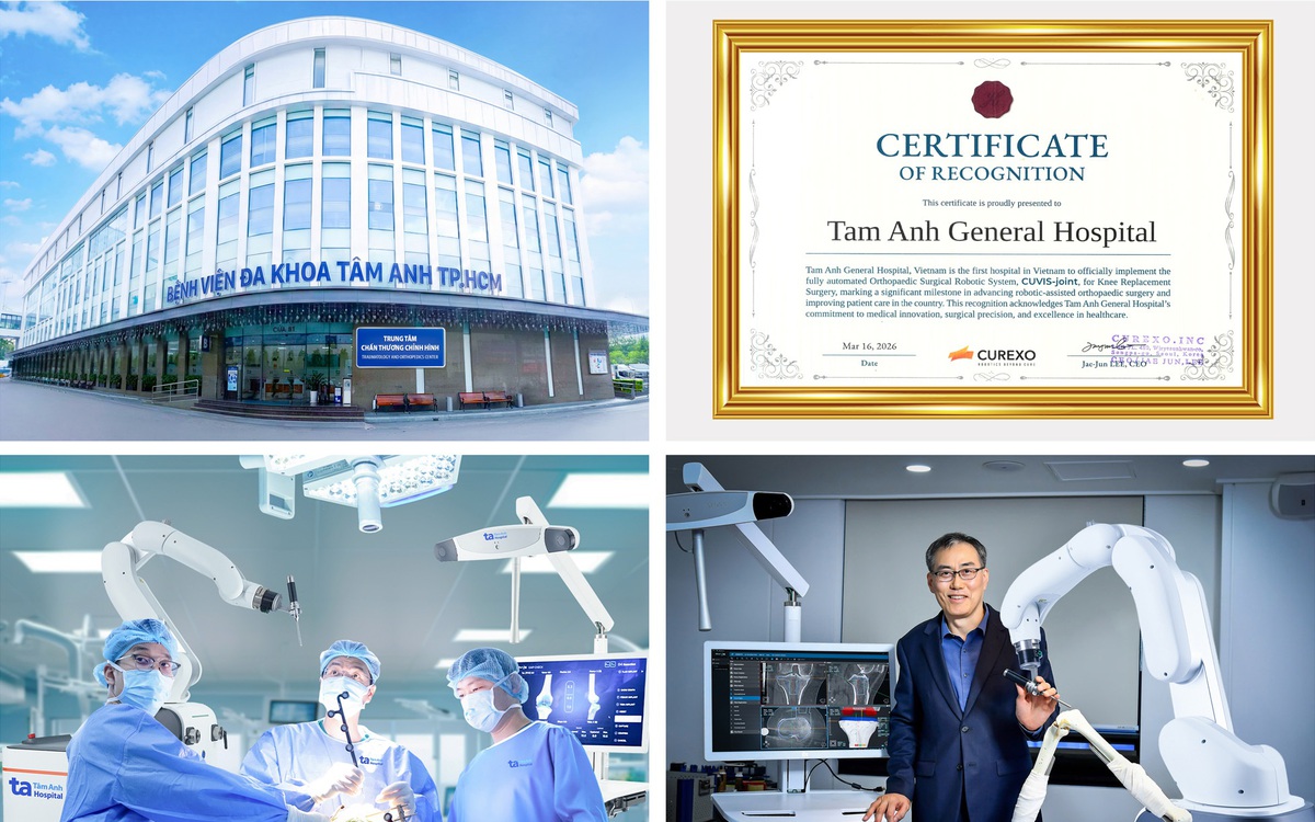 Robot thay khớp chủ động đầu tiên tại Việt Nam