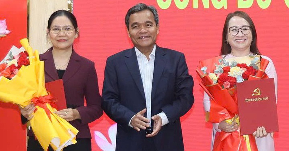 Tỉnh ủy Quảng Ngãi điều động bà Hà Thị Anh Thư, bà Huỳnh Thị Ánh Sương nhận nhiệm vụ mới