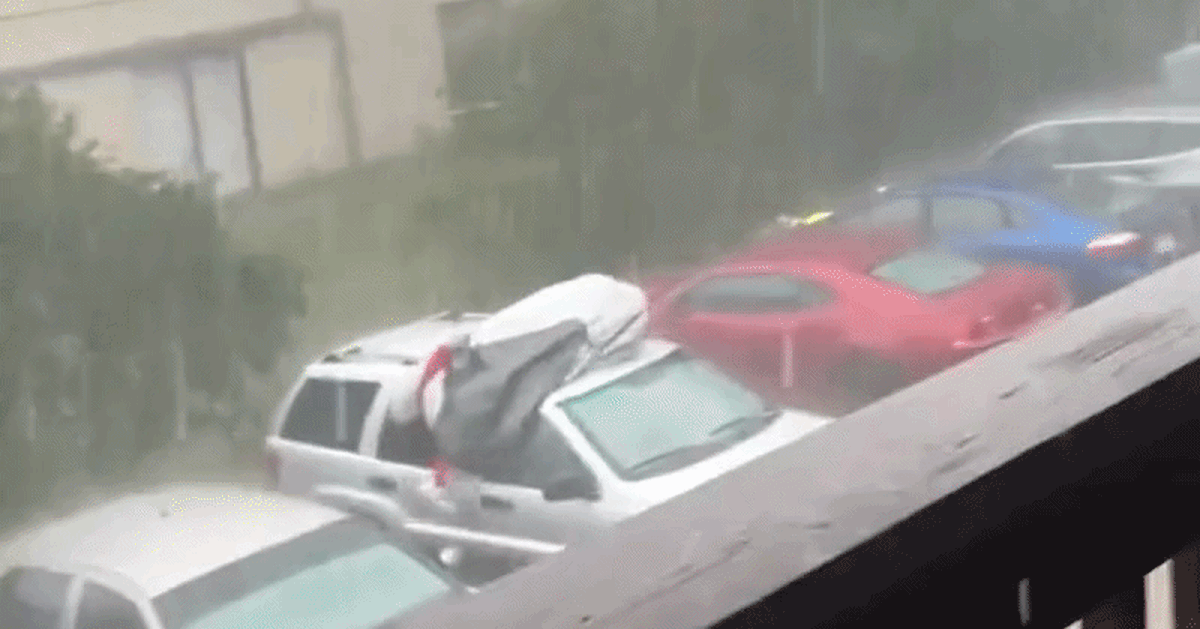 Người đàn ông chắn mưa đá trên cửa sổ trời: 'Thà chịu đau còn hơn tốn cả trăm triệu sửa chữa xe'